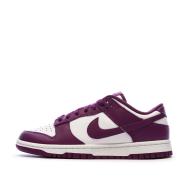 Dunk Low Baskets Blanches/Violettes Homme Nike pas cher