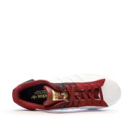 Baskets Adidas Blanches/Rouge Homme Adidas Superstar vue 4