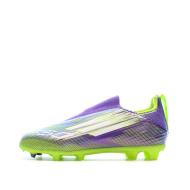 Zapatillas de fútbol moradas/amarillas para niños Adidas F50 League Ll FG/MG barato