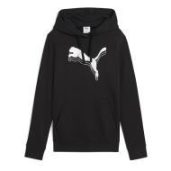 Sweat à Capuche Noir Homme Puma Metallic Hoodie pas cher