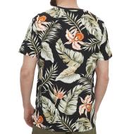T-shirt Noir imprimés Homme Jack & Jones Tropic vue 2