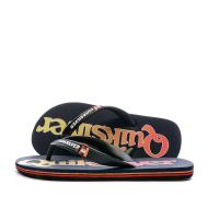 Tongs Noir/Orange Garçon Quiksilver Molokaï Fineline