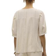 Blouse Beige Femme Vero Moda Dahlia vue 2