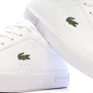 Baskets Blanches/Marine Ado Lacoste Powercourt vue 7