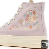 Baskets Mauve Femme Converse Chuck 70 Hi Pale Amethyst vue 7