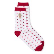 Chaussettes Blanches/Rouges Femme Vero Moda Pain d'épice