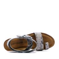 Sandales Gris/Serpent Femme Chattawak Novela vue 4