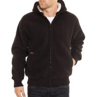 Veste zippé noir homme Schott Hodded Sweat