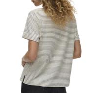 T-Shirt Blanc/Marine Femme Vero Moda Karoline vue 2