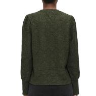 Blouse Dentelle Kaki Femme Vero Moda Dora vue 2