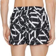 Short de bain Noir/Blanc Homme Calvin Klein Jeans Drawstring KM0KM00968 vue 2