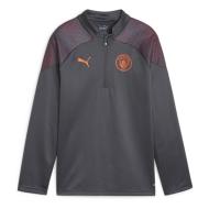 Manchester City Haut d entrainement Garçon Gris Puma Mcfc Training 23/24 pas cher