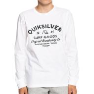 T-shirt Blanc ML Garçon Quiksilver Closed Tion pas cher