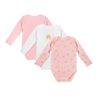 X3 Body Bébé Manches Longues Rose Fille DIM Arc En Ciel pas cher