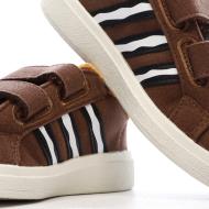 Baskets Marrons Garçon Adidas Grand Court vue 7