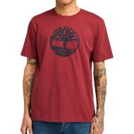 T-Shirt Bordeaux/Noir Homme Timberland Sleeve pas cher