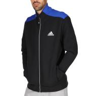 Veste de survêtement Noir/Bleu Homme Adidas M Zne Tracktop pas cher