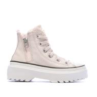 Baskets Rose Clair Fille Converse Lugged vue 2