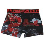 Boxer Noir/Rouge Homme Freegun Dragon vue 2