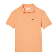 Polo Orange Clair Garçon Lacoste PJ2909 pas cher
