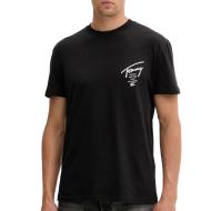 T-shirt Noir Homme Tommy Hilfiger Tjm Reg Sign City