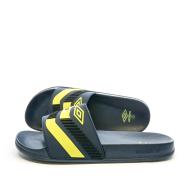 Claquettes Marine/Jaune Homme Umbro Ray pas cher