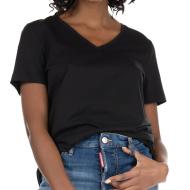 T-shirt Noir Femme Superdry LightWeight