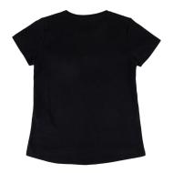 T-shirt Noir Fille Guess High Low vue 2