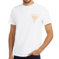 T-shirt Blanc Homme Guess Puff pas cher