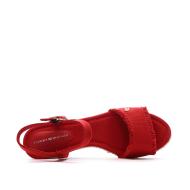 Sandales à Talons Rouge Femme Tommy Hilfiger Wedgeee vue 4