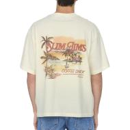 T-Shirt Beige Homme Only & Sons Malik vue 2