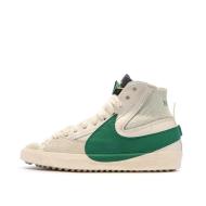 Baskets Blanches/Vertes Homme Nike Blazer Mid '77 pas cher