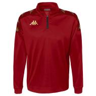 Sweat 1/4 de Zip Rouge Homme Kappa Gassolo