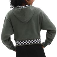Sweat à capuche Kaki Femme Vans Boom Boom vue 2