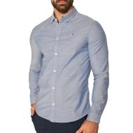 Chemise Bleue Homme Tommy Jeans Slim Stretch Oxford