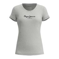 T-Shirt Gris/Noir Femme Pepe jeans New Virginia