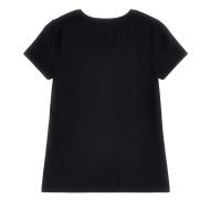 T-shirt Noir Fille Guess Frontal vue 2
