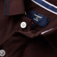 Polo Bordeaux Homme Superdry Vintage vue 2