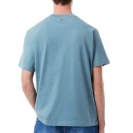 T-shirt Bleu Homme Lacoste TH0284 vue 2