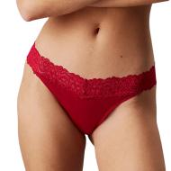 String Rouge Femme Calvin Klein Jeans Thong pas cher