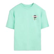 T-Shirt Vert Menthe Garçon Teddy Smith Bis pas cher