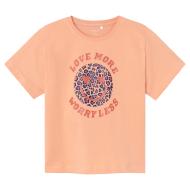 T-shirt Orange Fille Name it Nyla pas cher