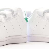 Baskets Blanches/Vertes Garçon/Fille Adidas Stan Smith vue 7