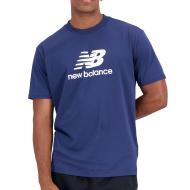 T-shirt Marine Homme New Balance Essentials Stacked