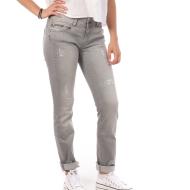 Jean Slim Gris Clair Femme Pepe jeans Katha pas cher