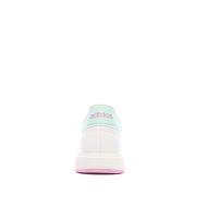 Baskets Blanc/Vert Fille Adidas Grand Court 2.0 vue 3