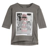 T-shirt Gris Fille Teddy Smith Tagik pas cher