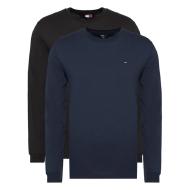 Lot de 2 T-shirts Noir/Marine Homme Tommy Hilfiger Tjm Slim 2pack pas cher