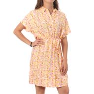 Robe Chemise Blanc/Jaune Femme Vero Moda Easy pas cher