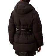 Doudoune Noire Femme Calvin Klein Jeans Belted vue 2